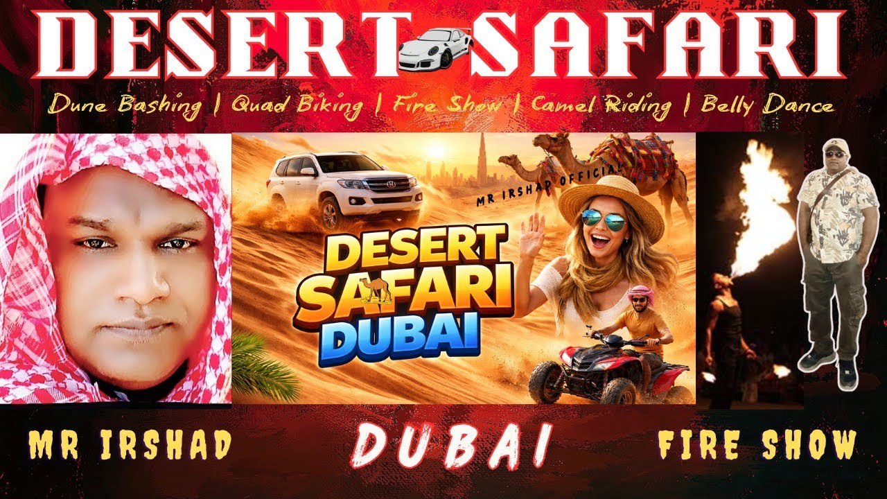 Dubai Desert Safari Vlogs 🔥| Dune Bashing | Fire Show | Belly Dance | Camel Ride | Fun Package 