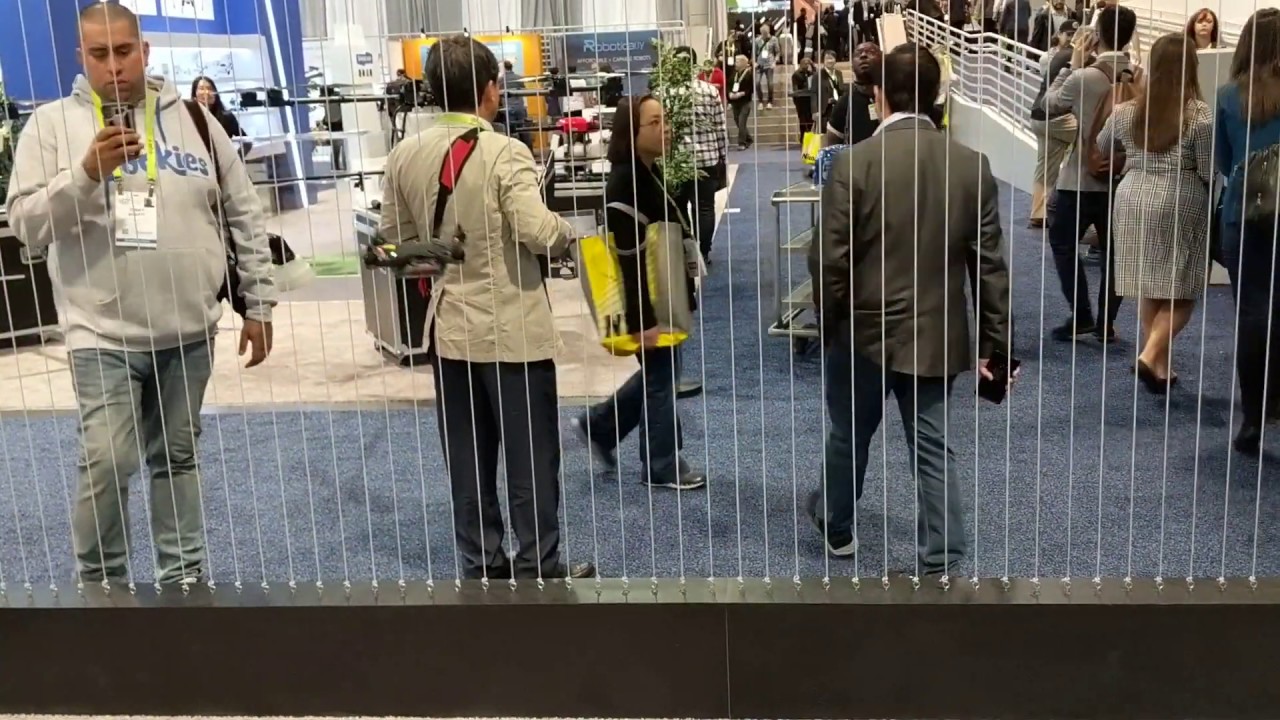 GPS denied, autonomous indoor navigation at CES 2019. AEE Mach2 designed by ModalAI.