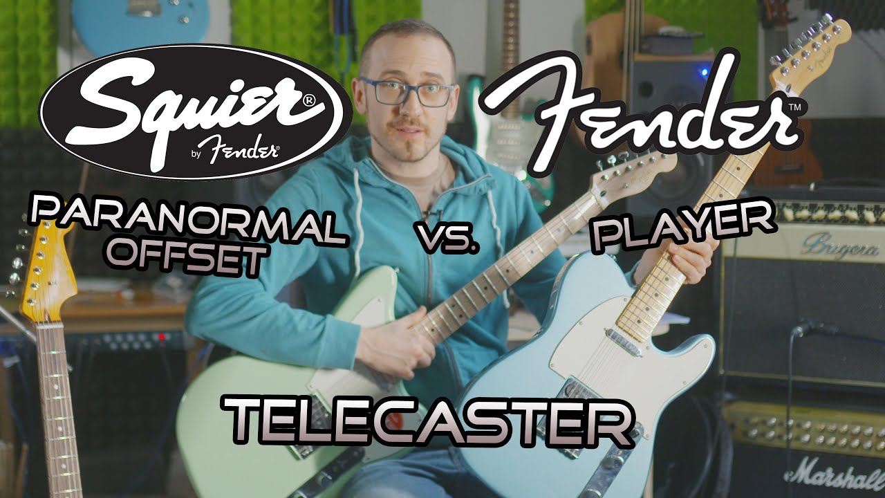 Squier Paranormal offset Telecaster Vs. Fender Player (Fender Designed Vs New Player Pickups)ENG SUB