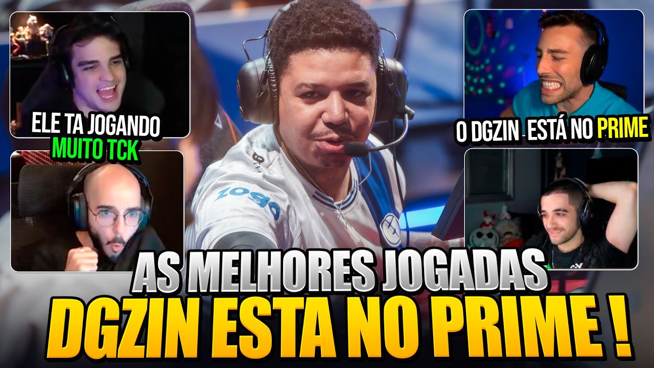 DGZIN IMPRESSIONOU OS STREAMERS ELE ESTA NO PRIME ! MELHORES MOMENTOS