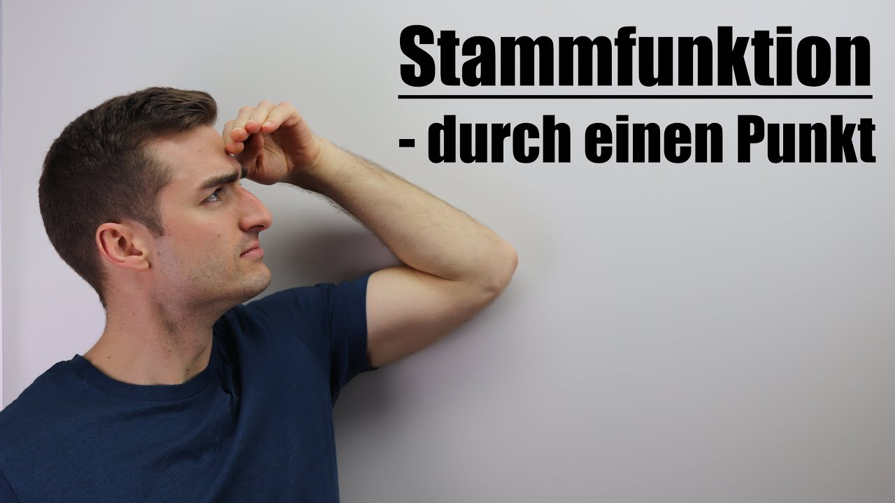 Stammfunktion durch Punkt | Fit im Mathe-Abi