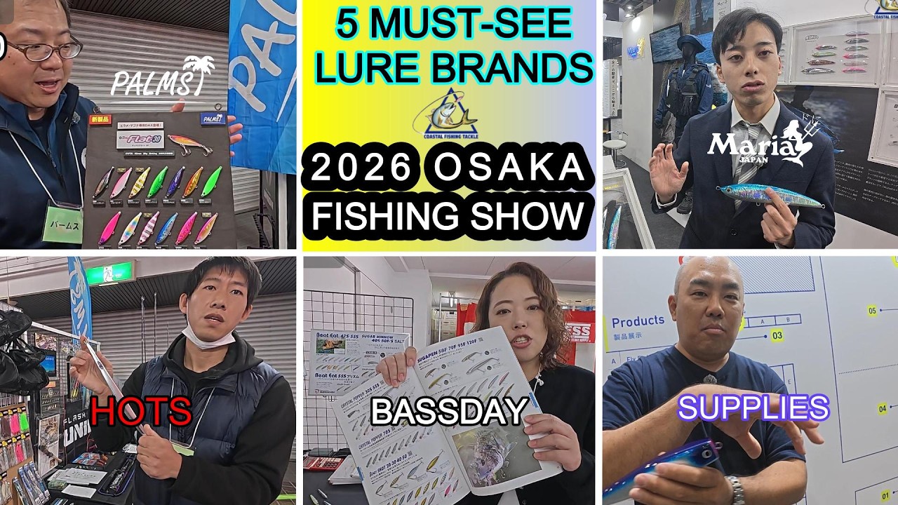 Japońskie przynęty, kt&oacute;re musisz zobaczyć od 5 marek | Osaka Fishing Show 2026 Wędkarstwo na przy...
