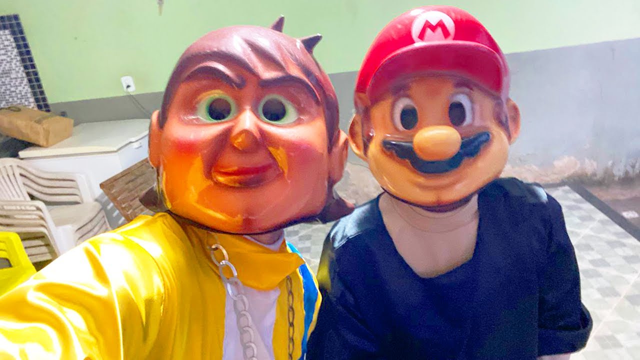 PERSONAGENS DANÇANDO - MARIO E BEN10 + ERROS DE GRAVAÇÃO !!