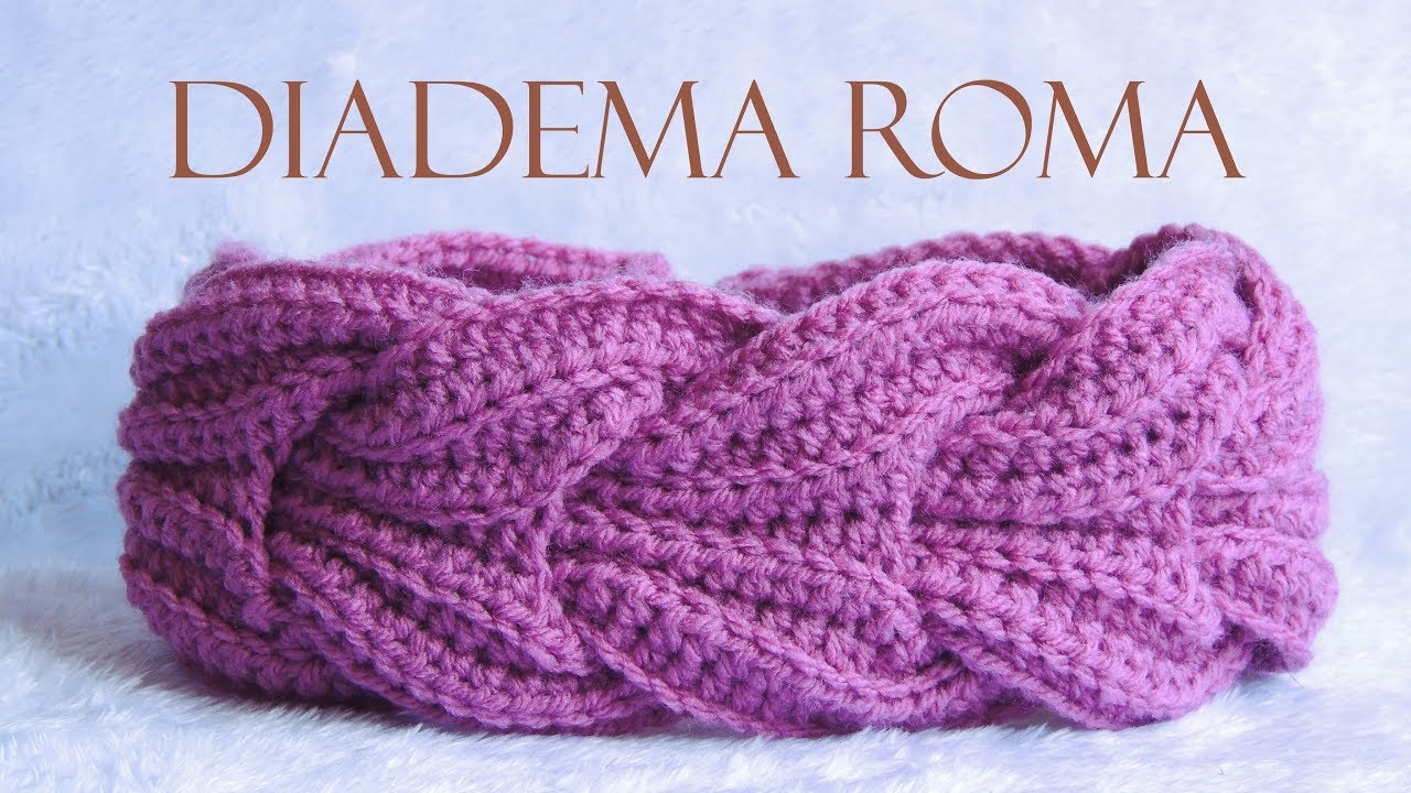 ✅Como tejer una diadema, tiara o turbante a crochet | Patr&oacute;n f&aacute;cil y r&aacute;pido