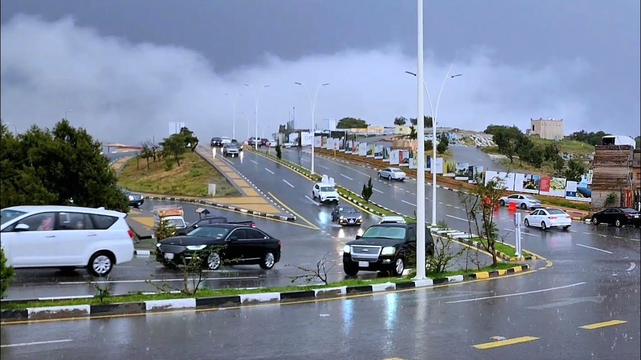 امطار الباحة بمنطقة الباحة - السبت 7-11-1444 #امطار_الباحة