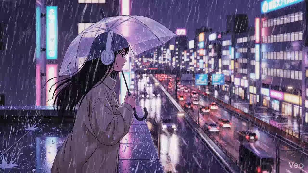 Rainy Night in Tokyo 🌧️ Lofi Beats for Study & Work
