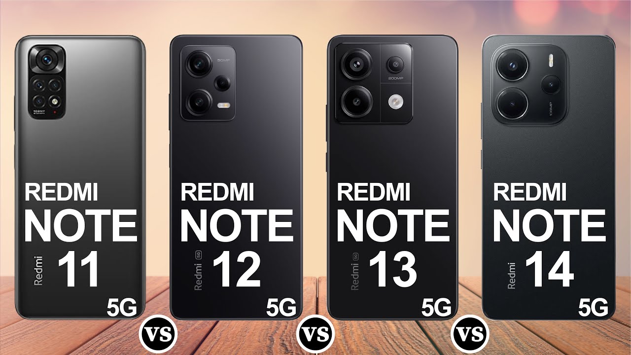 Redmi Note 11 vs Note 12 vs Note 13 vs Note 14 – Full Specs Comparison! 📱🔥