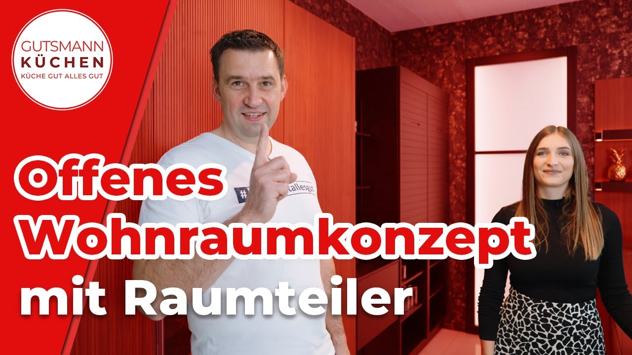 TRAUMHAFTE Küche mit Raumteiler in Wohn-/Essbereich l offenes Wohnen | Ballerina Küchen