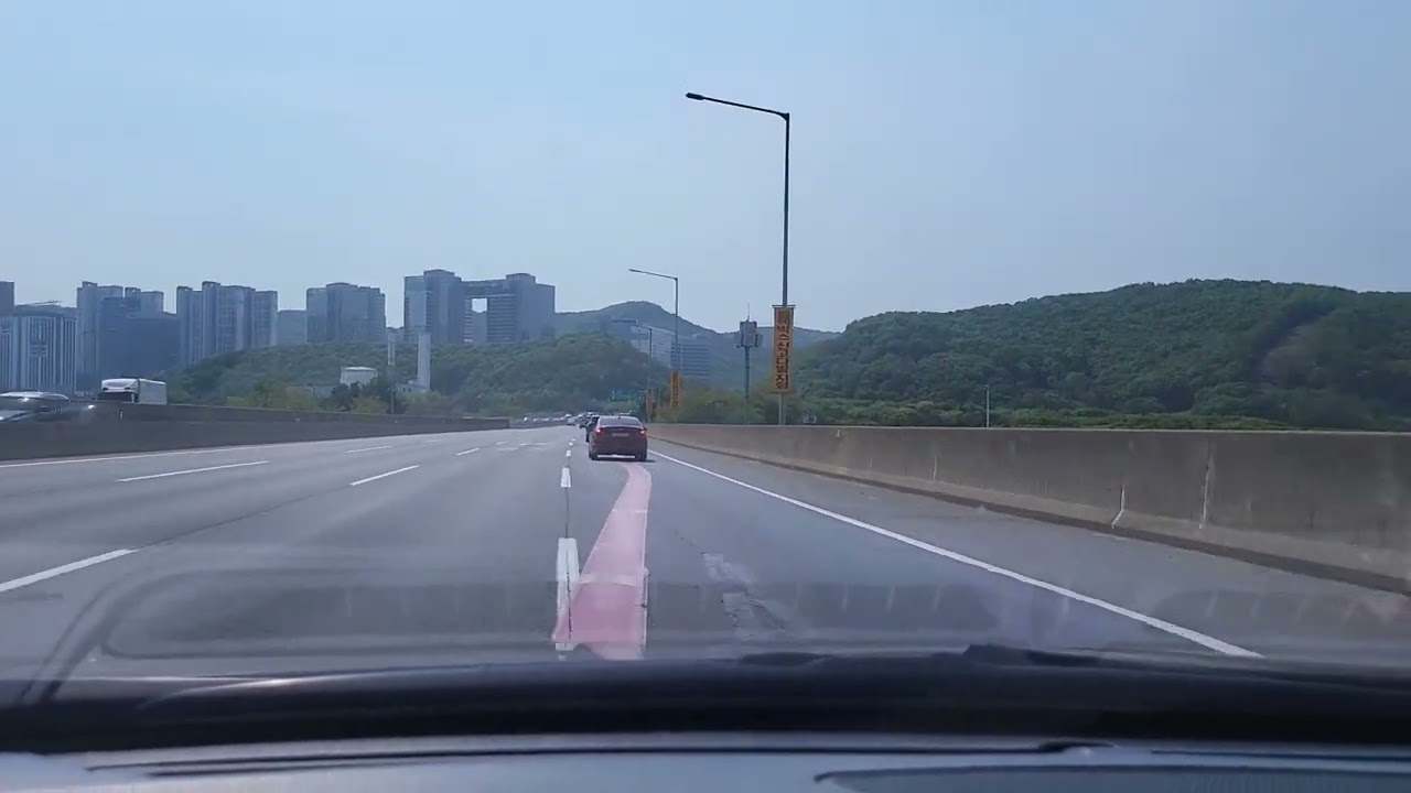 [도로주행영상]안양성남고속도로 북의왕IC~일직분기점~서해안고속도로 광명역IC(2023.4.30)