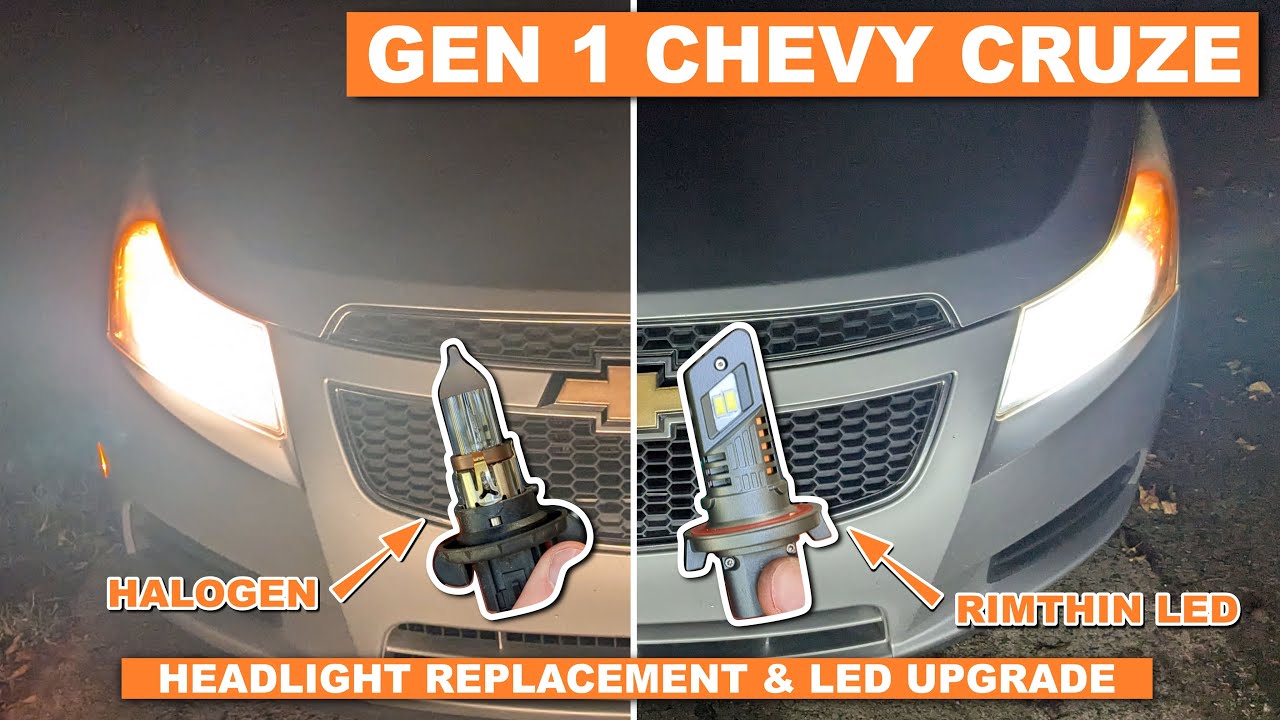 Замена фар Chevy Cruze и модернизация светодиодных ламп