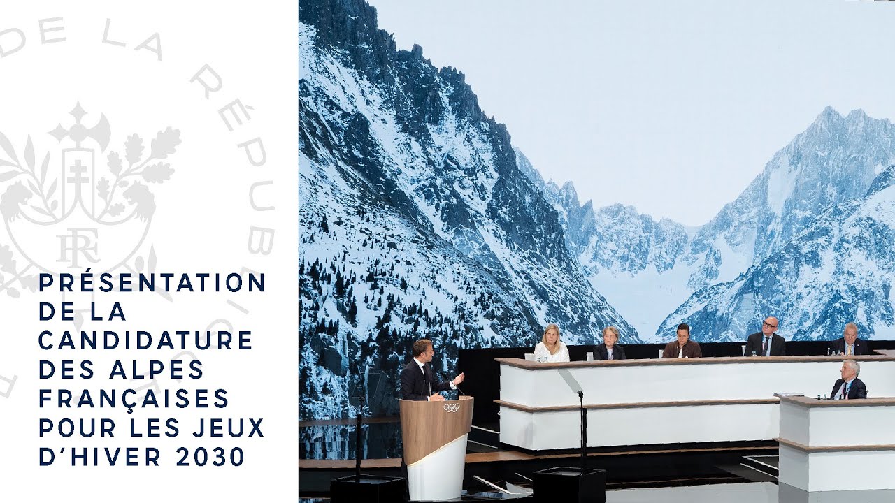 Présentation de la candidature des Alpes françaises pour les Jeux d'hiver 2030.
