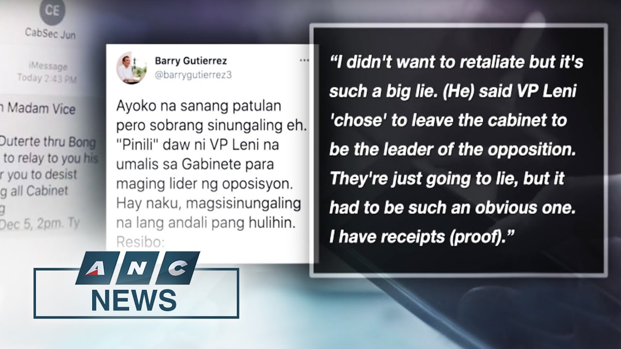 Robredo camp: Duterte admin prevented VP from fulfilling her functions as cabinet member | ANC