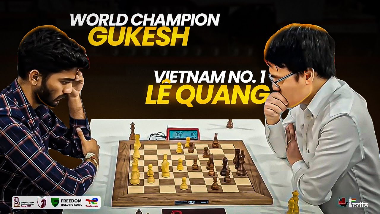 When world champion D Gukesh faced Vietnam no. 1 L&ecirc; Quang Li&ecirc;m | World Blitz 2025