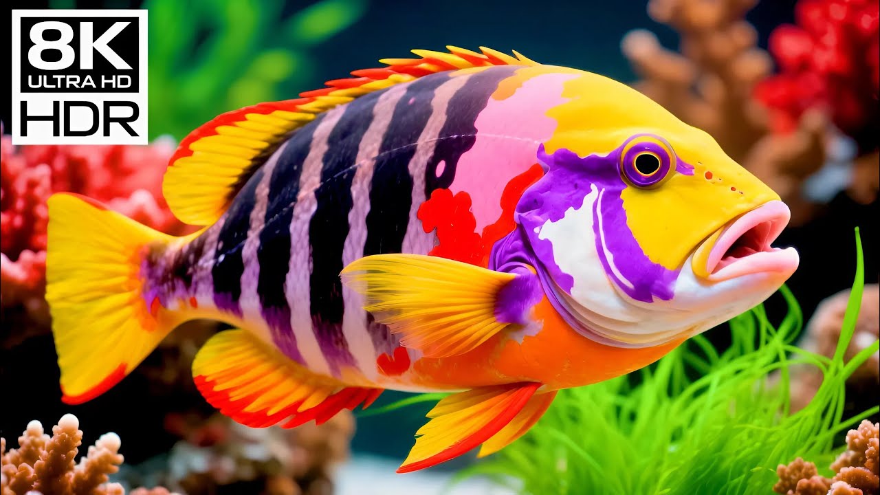 🐠 8K Ultra HD | Ocean Aquarium Journey – Discover the Hidden Life Below