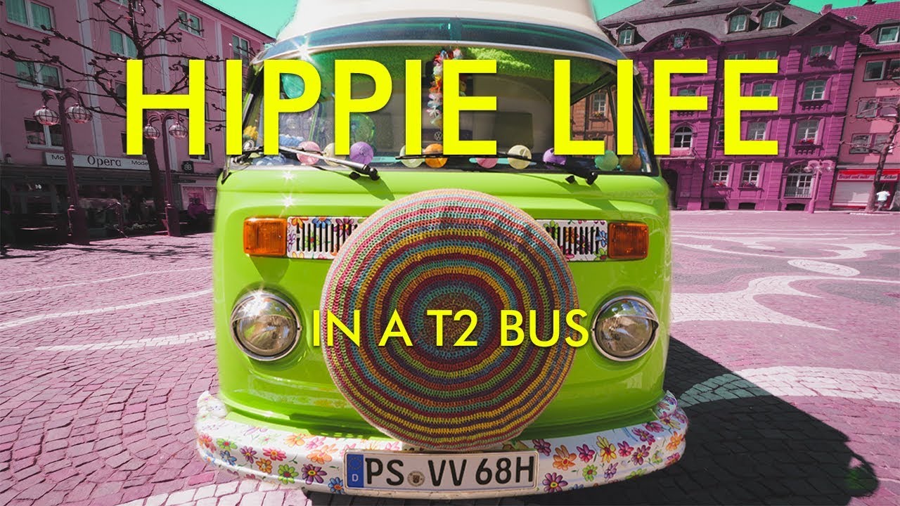 The HIPPIE LIFE in a 1979 VW T2 BUS! | Maxteroid