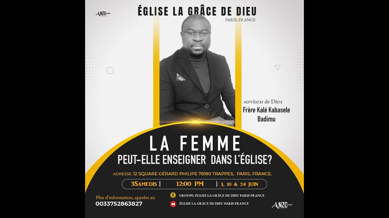 JE NE PERMETS PAS A LA FEMME D ' ENSEIGNER NI DE PRENDRE AUTORITE SUR L ' HOMME 1Timothée 2:9-15.