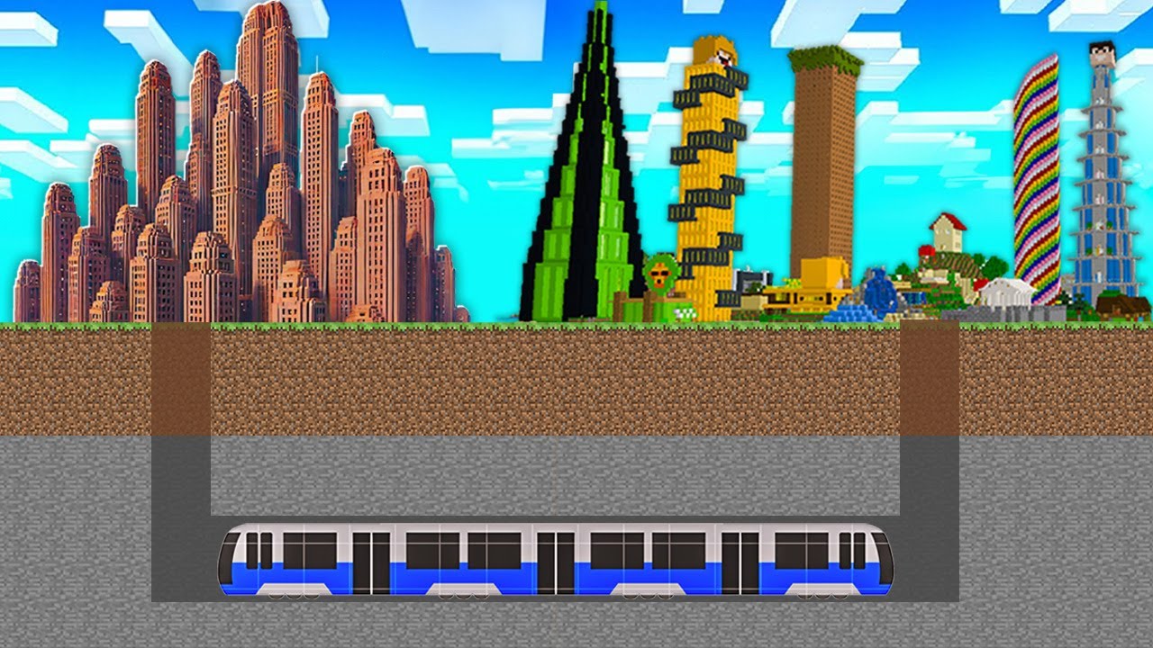 Zrobiliśmy METRO z WOJANOWIC do DIRTOWIC w Minecraft!