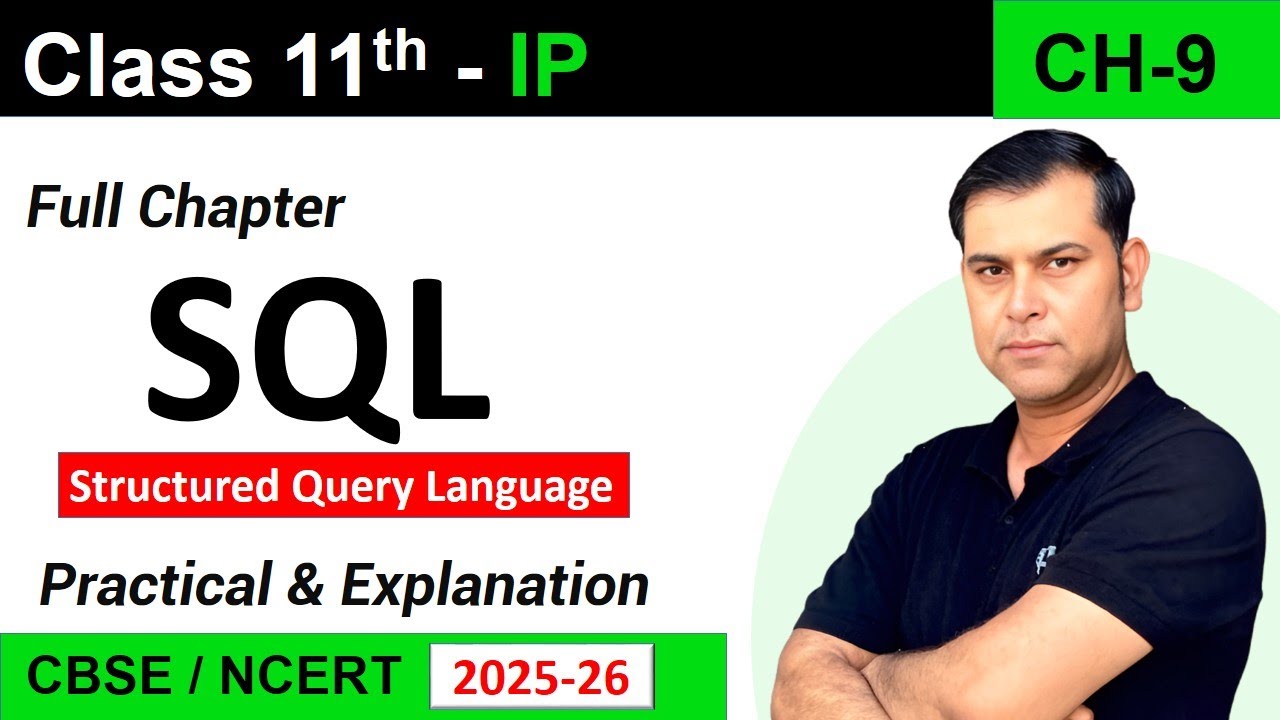 One Shot Ch 9 SQL | Class 11 IP (065) | SQL Tutorial MySQL | Constraints & Queries | S4SUREN