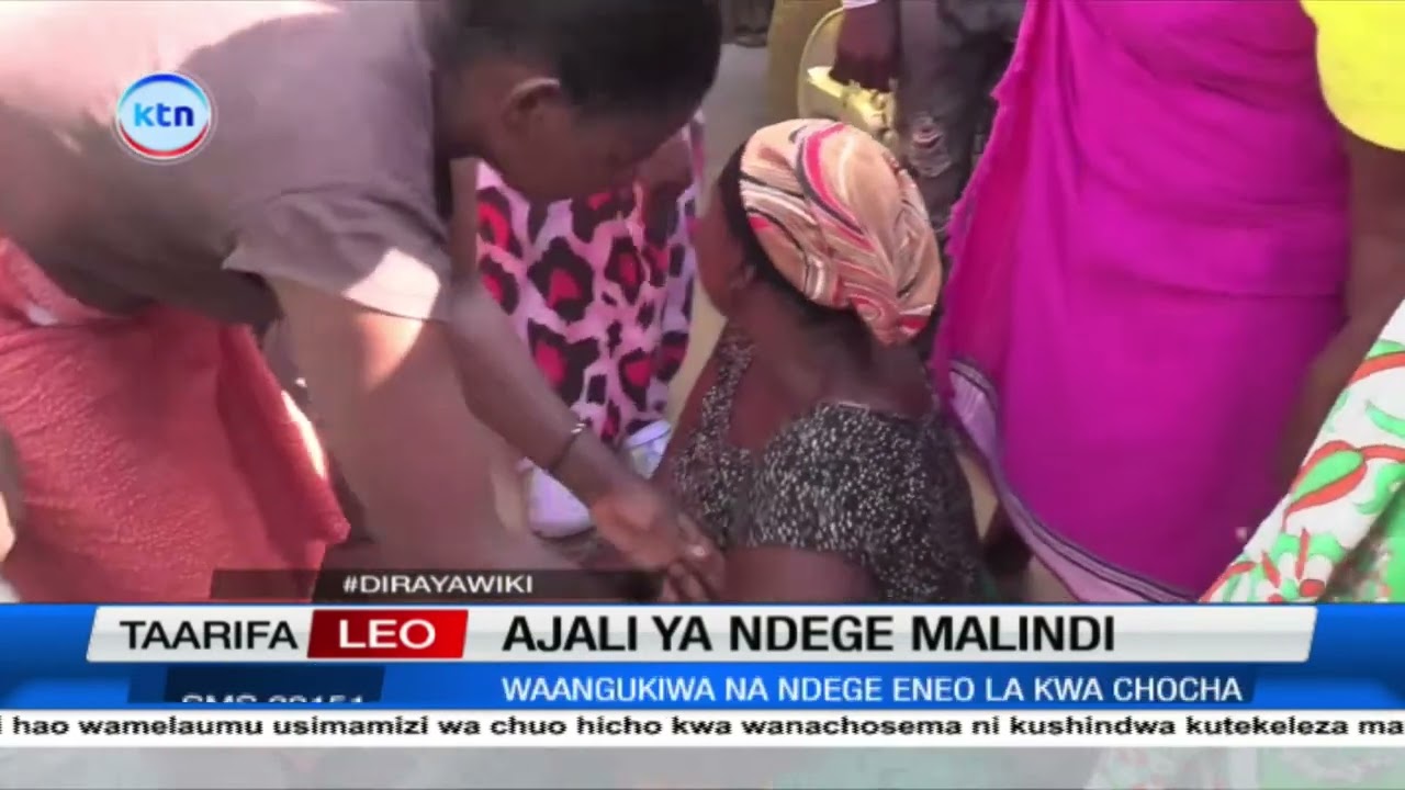 Watu watatu wafariki baada ya kuangukiwa na ndege Malindi