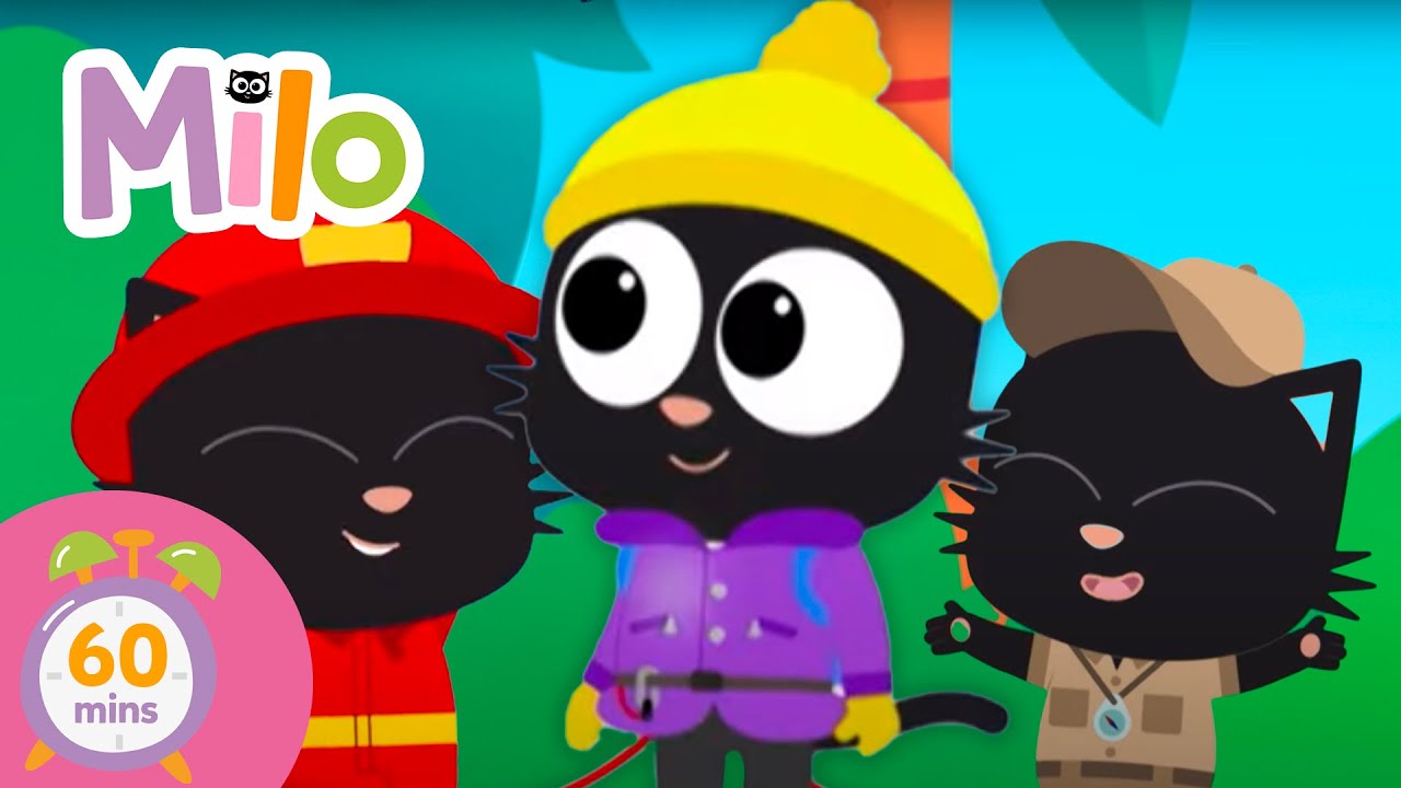 Les Aventures de Milo avec Chapeau, Casquette et Casque! 🎩🚒👷‍♀️ | Milo Chaîne Officielle
