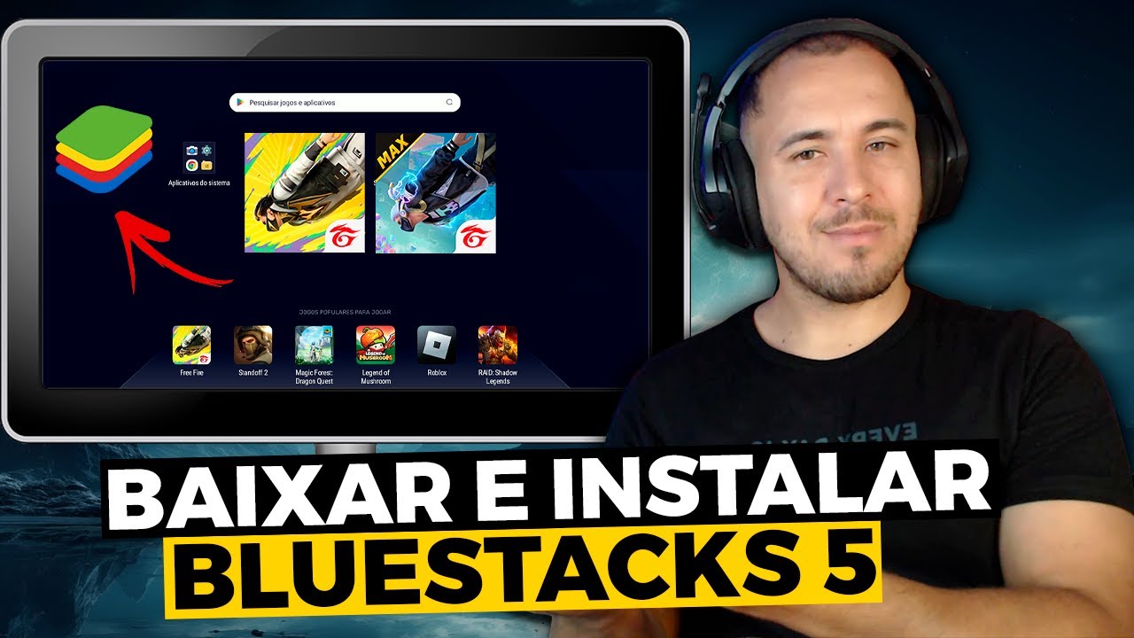 Como Baixar e Instalar o BlueStacks 5 para PC FRACO - Atualizado 2025