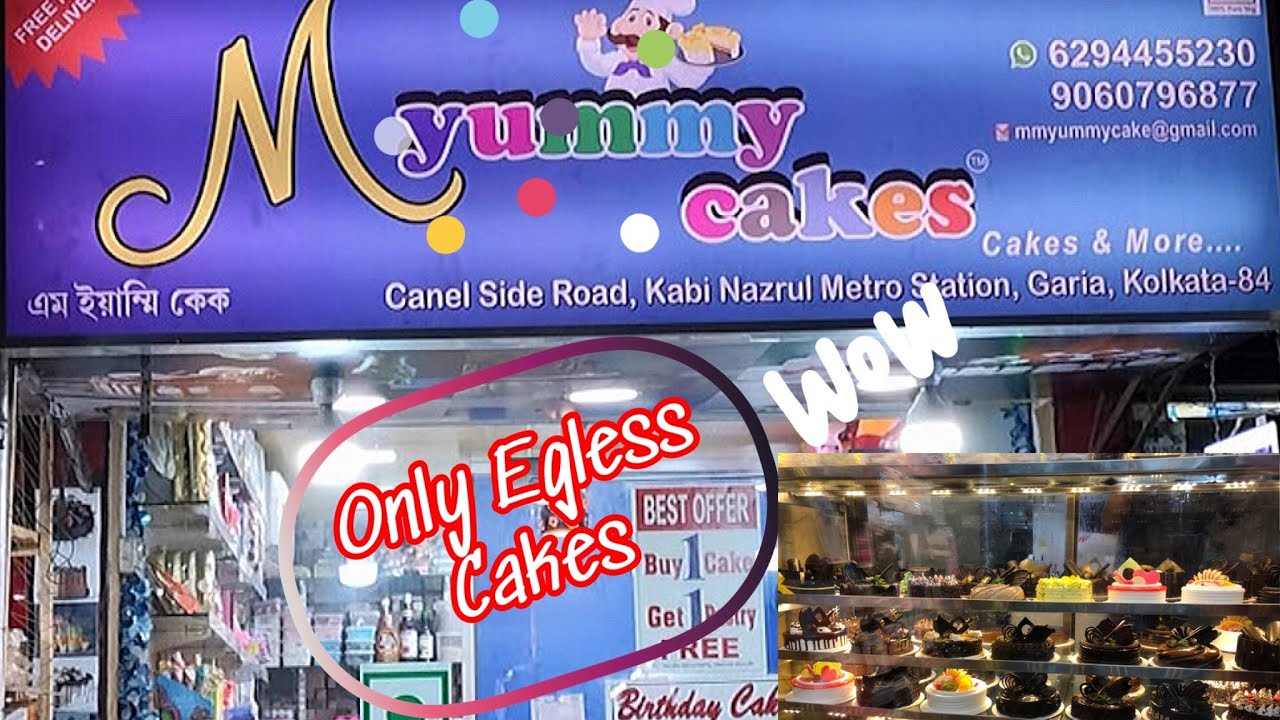 Yummy eggless cake shop near kavi nazrul metro station & get free pastry Rs300 and above