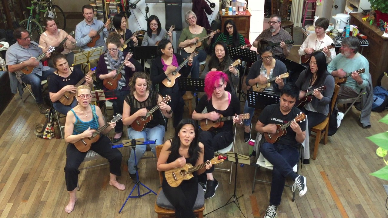 Brown Eyed Girl with my Intermediate Uke Class