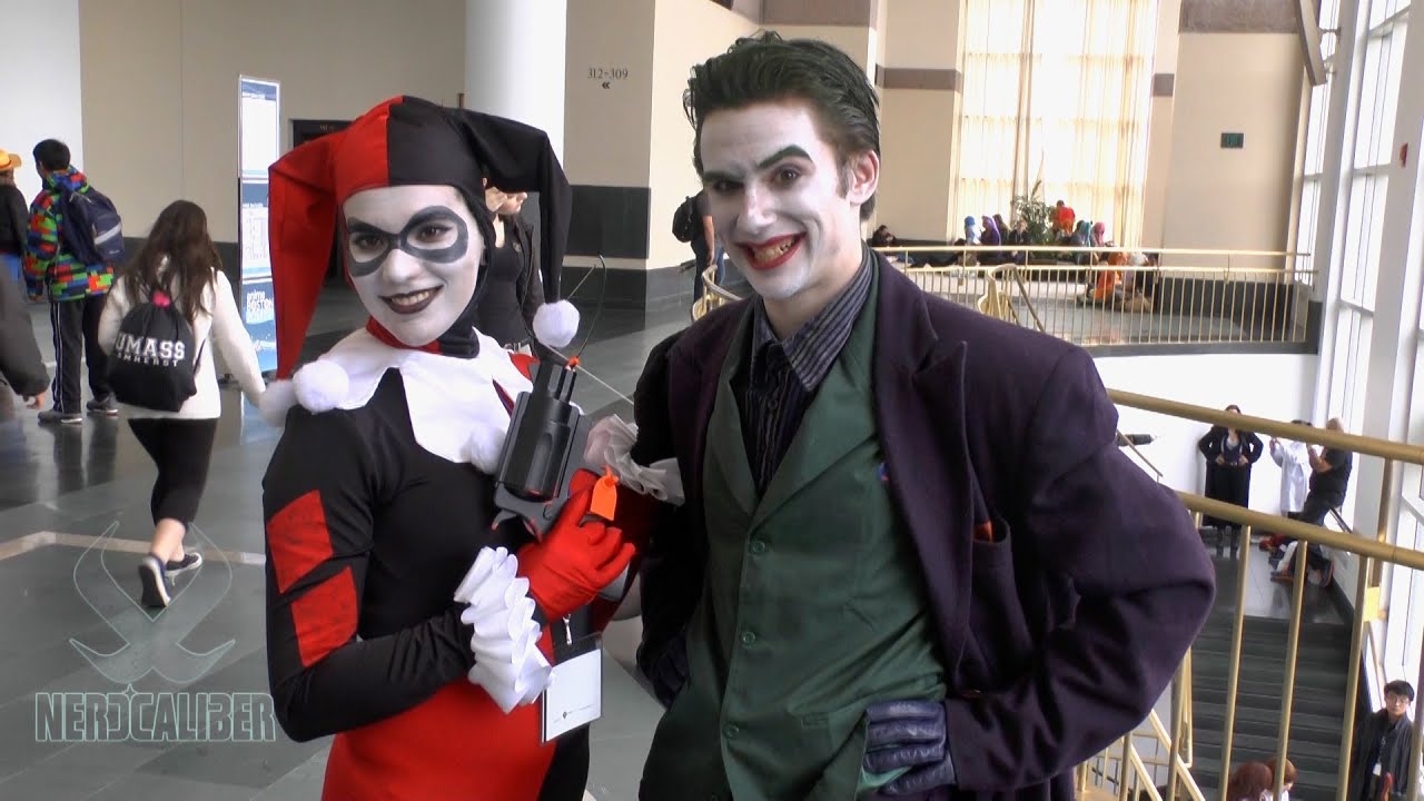 Awesome JOKER and HARLEY QUINN Cosplayers at Anime Boston 2014