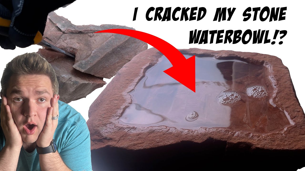 I tried to build a reptile water bowl of real stone and it BROKE!