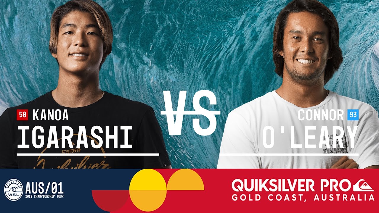 Kanoa Igarashi vs. Connor O'Leary - Quiksilver Pro Gold Coast 2017 Round Two, Heat 11