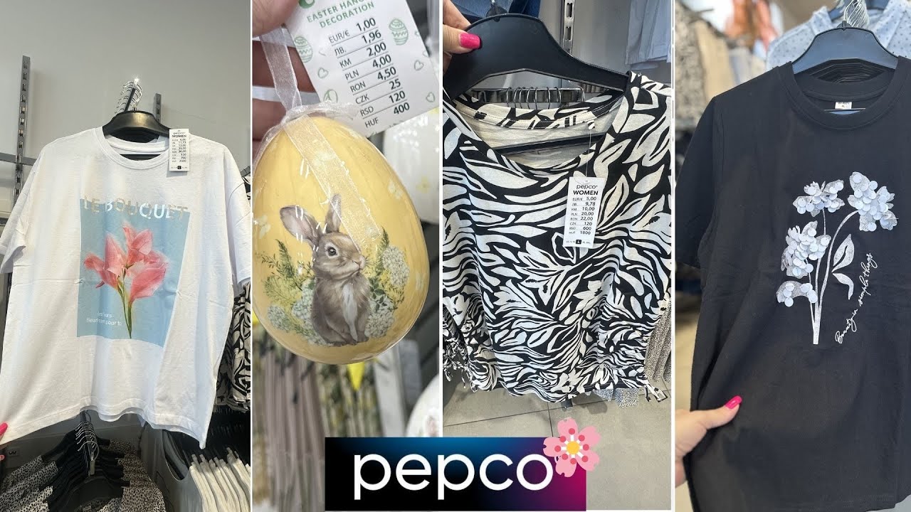 🌸 PEPCO NOWOŚCI 🌸 wiosenne bluzki & dekoracje & solarne Biedronki hit!🩷 wielkanocne jajka z zającem🌸