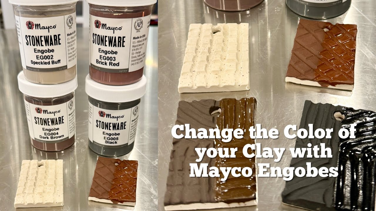 It’s like magic!! Change the Color of your clay with the new Mayco Engobes