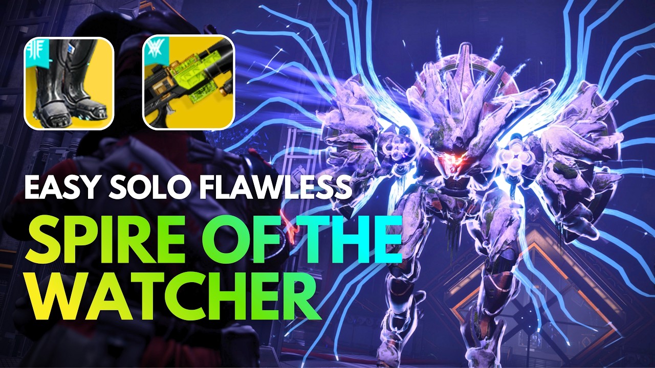 Easy Solo Flawless Spire of the Watcher Dungeon | ARC Warlock Build [Destiny 2 Renegades]