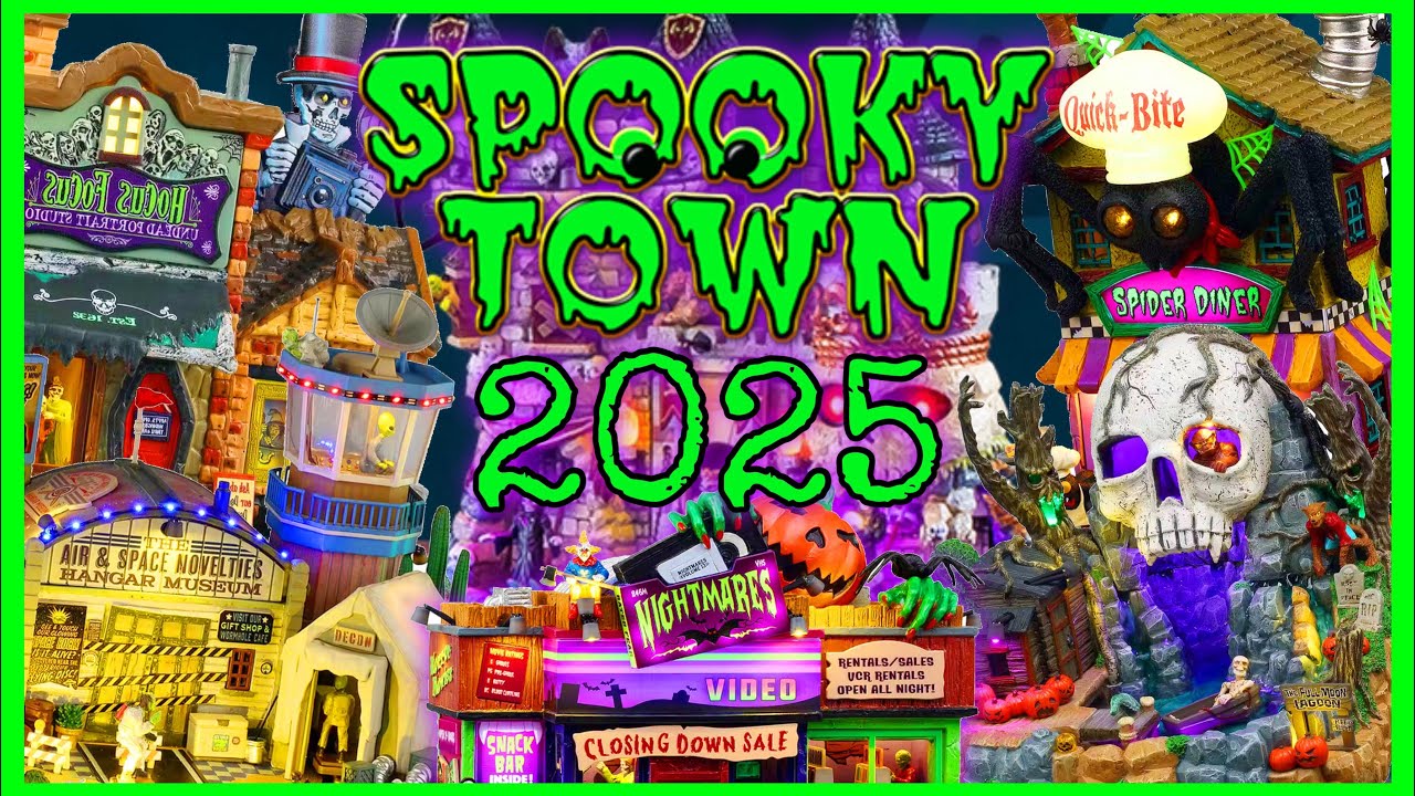 Lemax Spooky Town 2025: полный состав Halloween Village