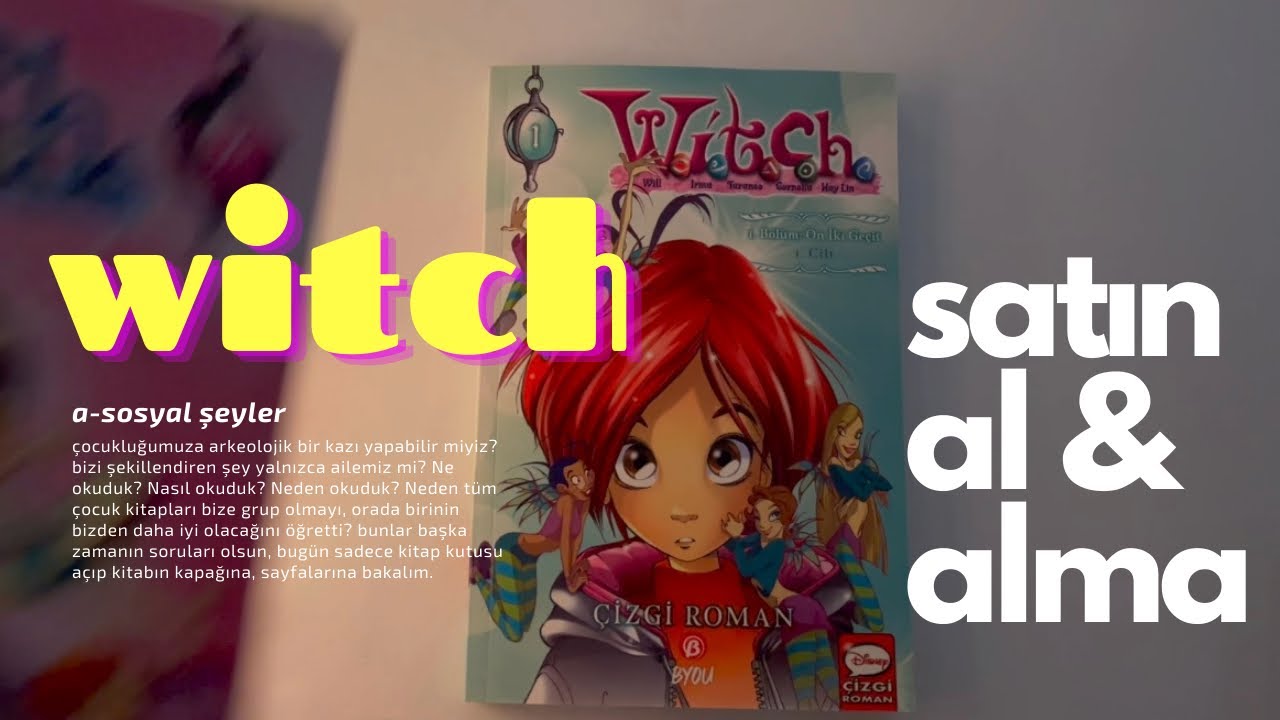 vitaminsiz, sıfır bilgi içeren video: w.i.t.c.h. kitap incelemesi, kitap siparişi