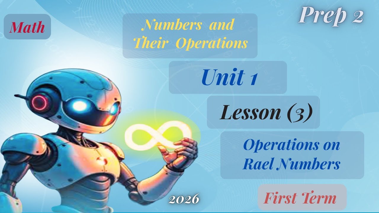 Prep 2 Math - Unit 1, Lesson 3 : Operations on Rael Numbers /(First Term)/2026