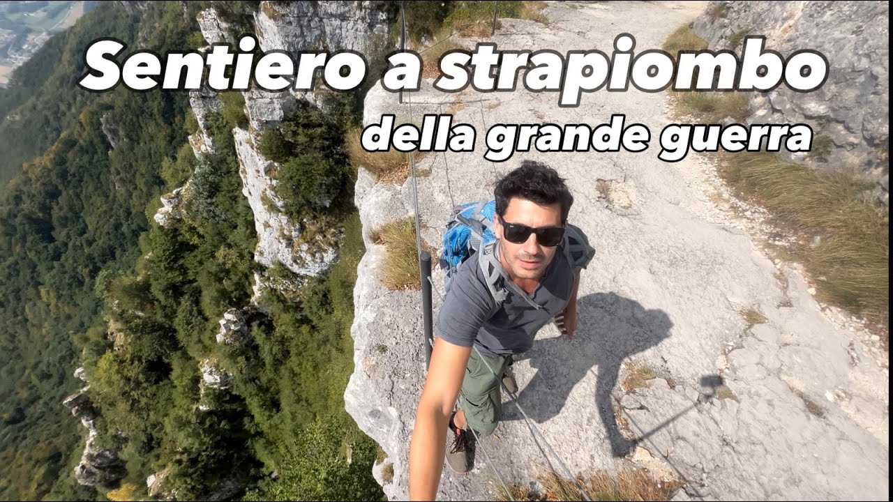Sentiero a strapiombo tra i pi&ugrave; belli in Veneto.