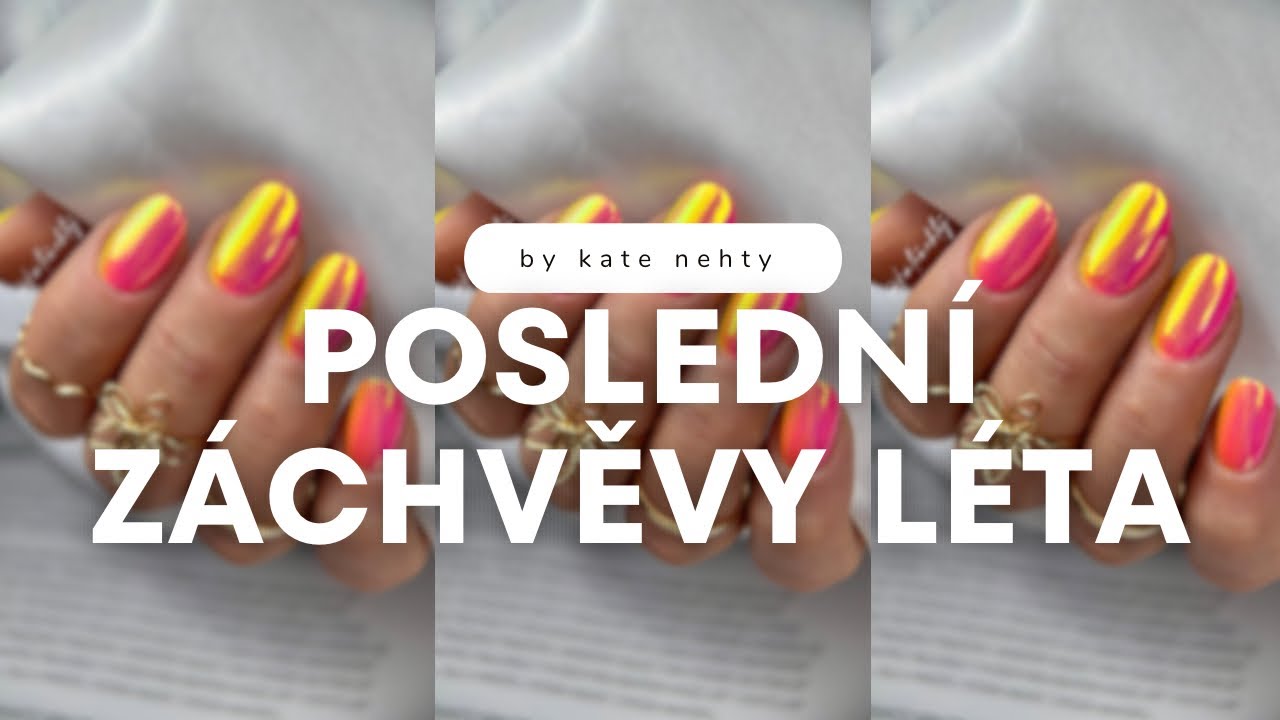 Totálně brutální nehty na dovolenou s podélným ombré a pigmentem 💅🏻 | Kate nehty