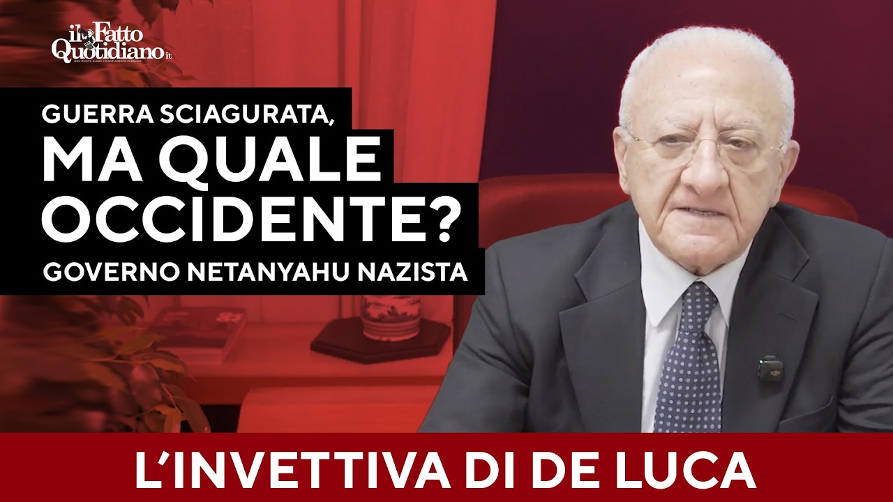 L'invettiva di De Luca: 