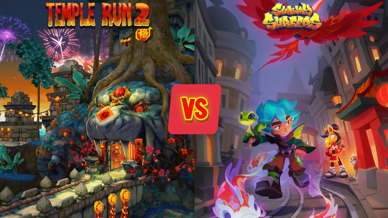 Temple Run 2 Lantern Festival 2026 & Subway Surfers London Lucky Creatures 2026 Gameplay