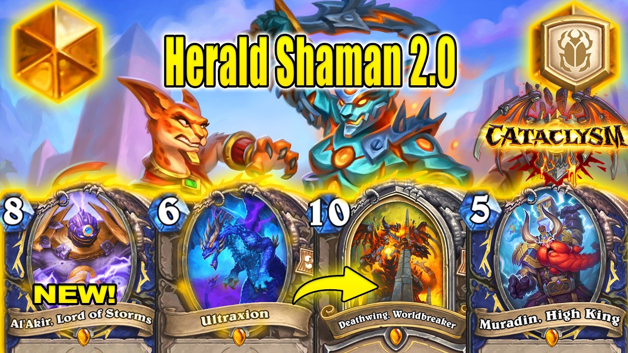 Best Herald Shaman 2.0 Deck To Craft Now And Climb Ranks At New Expansion CATACLYSM | Hearthstone
