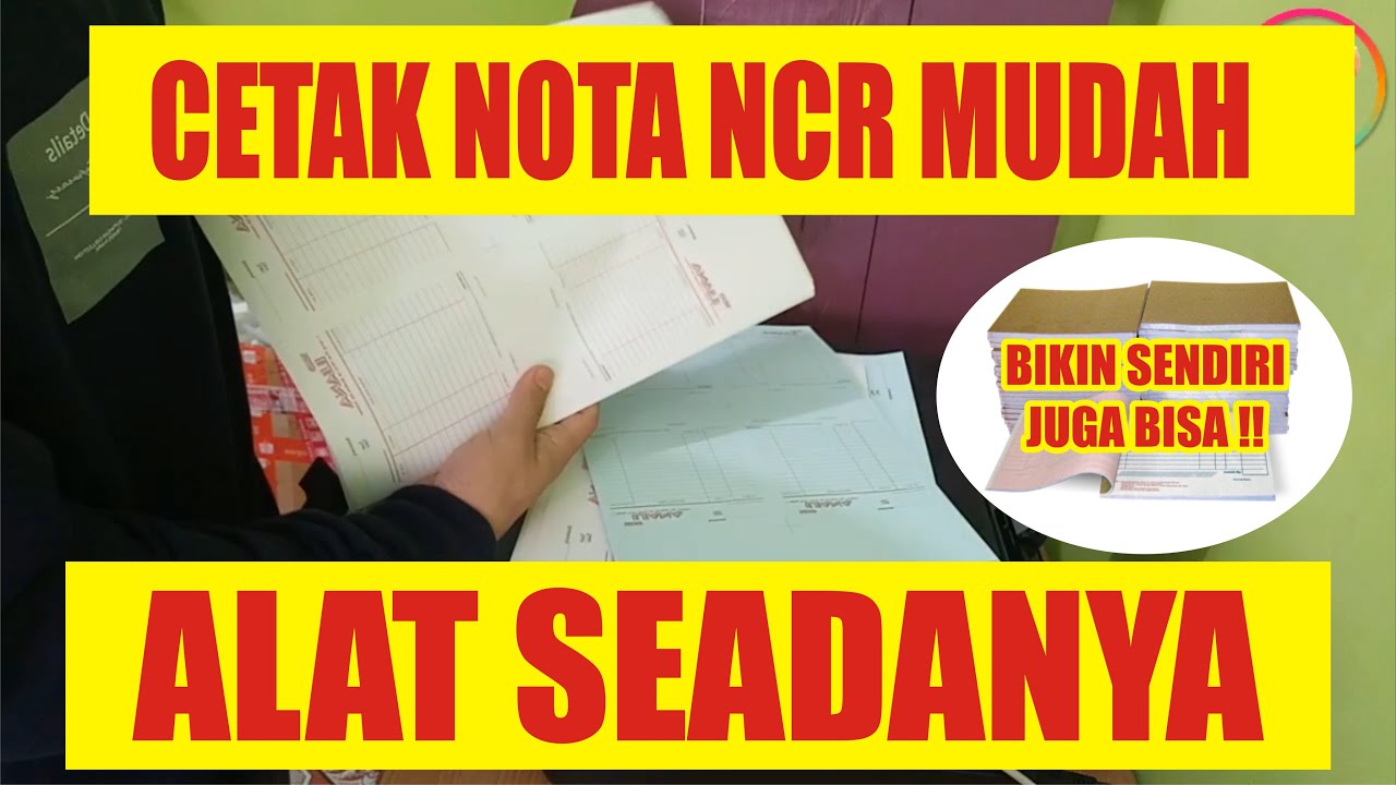 MEMBUAT NOTA NCR DENGAN PRINTER BIASA || NOTA NCR 2PLY