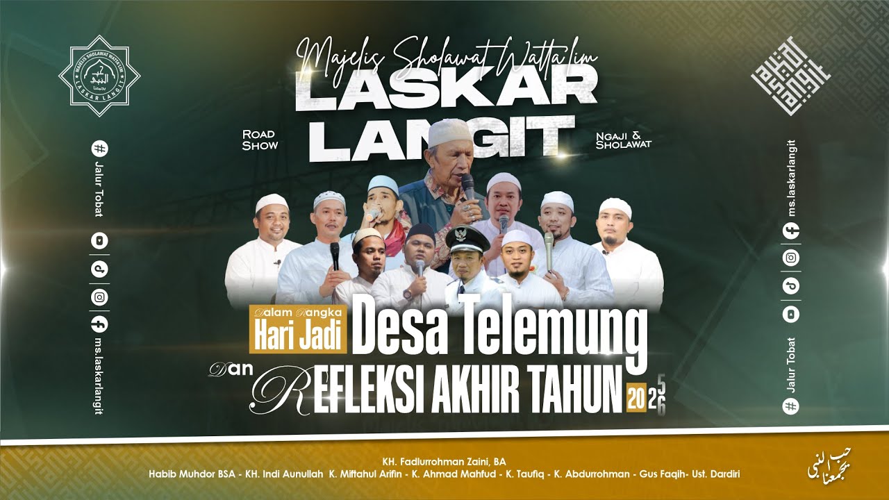 🔴 LIVE : REFLEKSI AKHIR TAHUN MAJELIS SHOLAWAT LASKAR LANGIT | TELEMUNG KALIPURO BWI