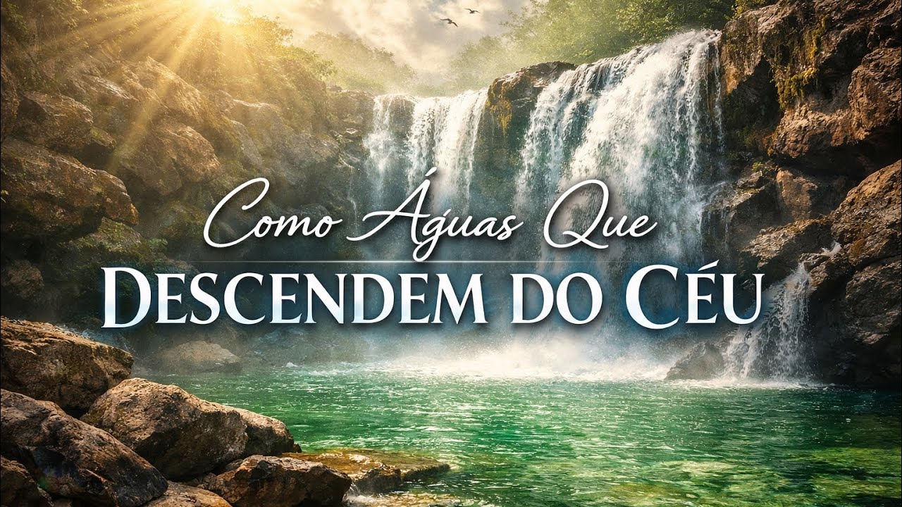 Música 🎶 Como Águas Que Descendem do Céu Louvor Que Transborda a Presença de Deus