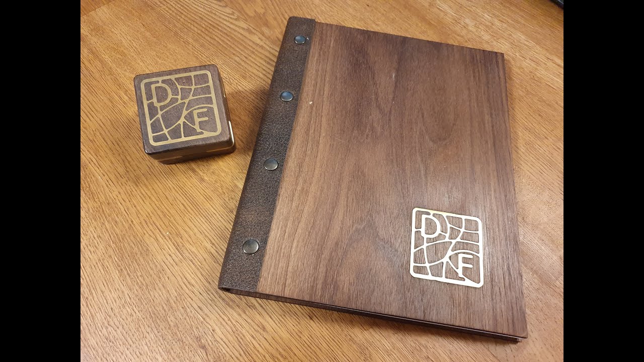 How to create a brass Inlay in walnut