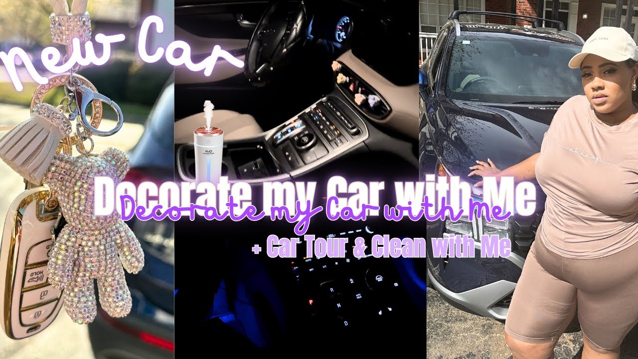 DECORATING MY NEW CAR + CAR TOUR ⎮ 2023 HYUNDAI SANTA FE SEL | CLASSY GIRL EDITION 💕💎