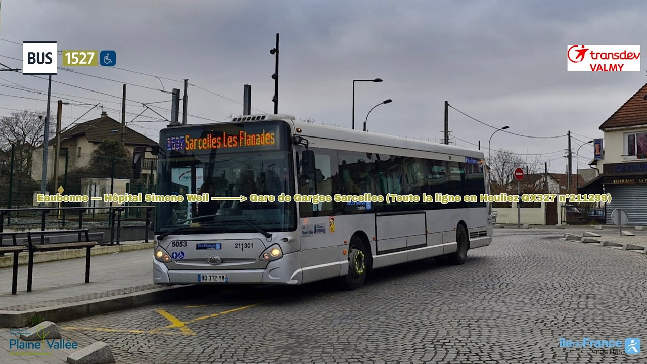 [Ligne 1527 Transdev Valmy] Heuliez GX327 n°211299 – Hôpital Simone Veil à Gare de Garges Sarcelles