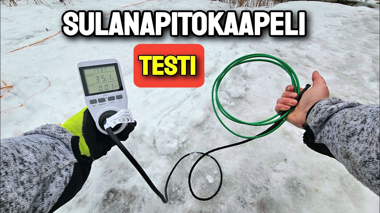 Itsesäätyvä sulanapitokaapeli - Toimiiko se oikeasti? Testi kokemuksia