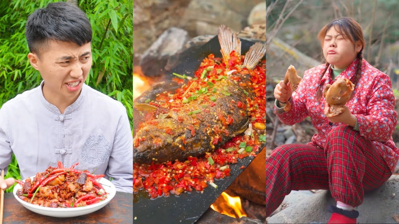 Funny Pranks and Eating Spicy Food 2022 | Funny Mukbang | Pepper Queen Erya & Songsong and Ermao