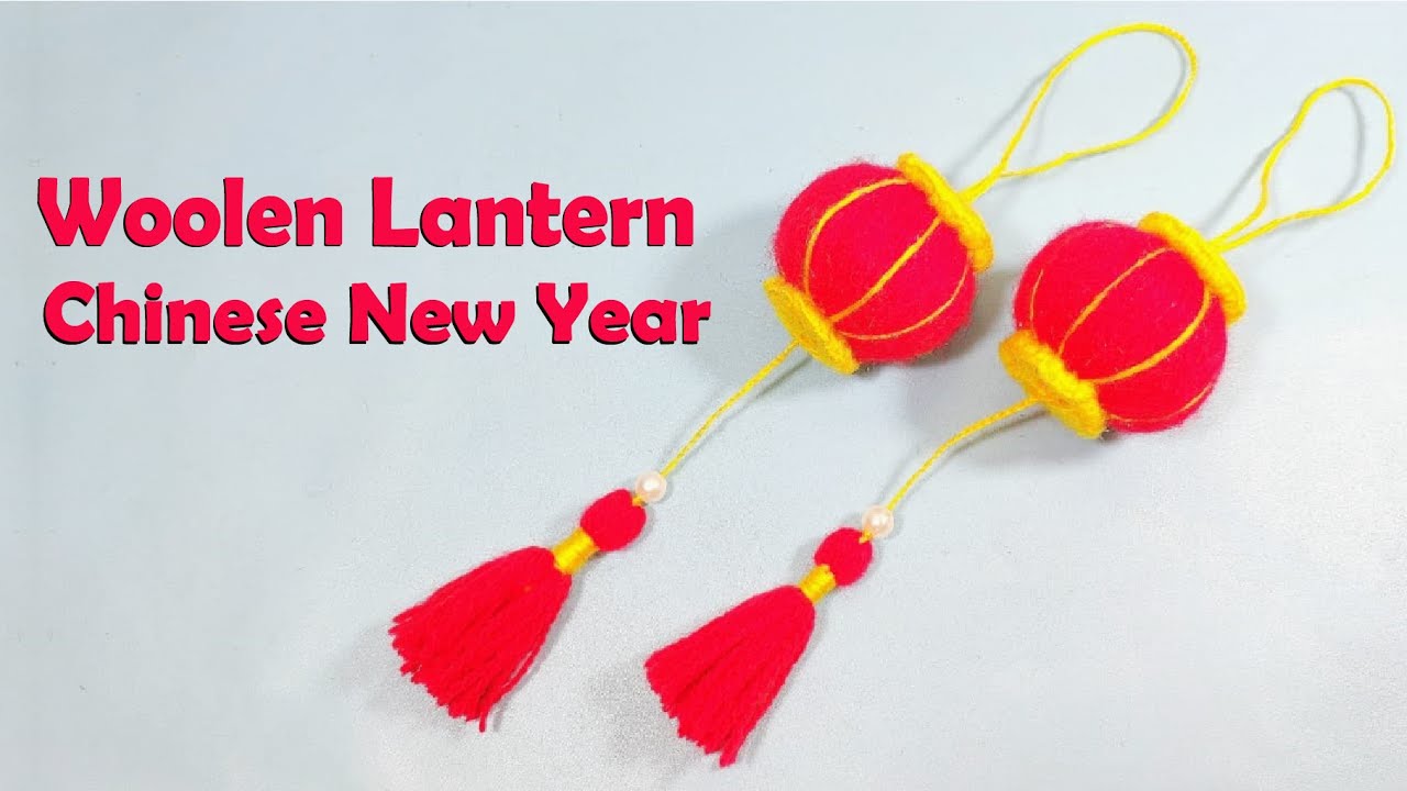 Woolen Lantern Chinese New Year - Amazing Idea Lantern Decoration or Keychain